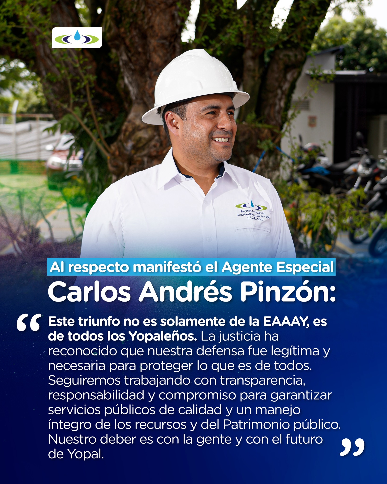 La gestión efectiva en el proceso de intervención de la EAAAY continúa sumando resultados positivos ✅, liderados por su agente especial Carlos Andrés Pinzón Garzón 